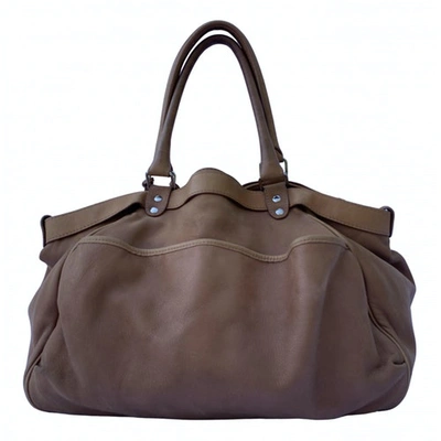 Pre-owned Vanessa Bruno Camel Leather Handbag