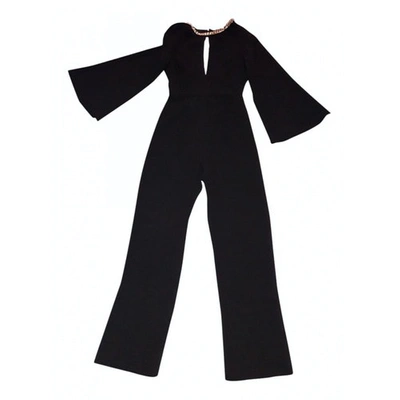 Pre-owned Elisabetta Franchi Wool Jumpsuit In Black