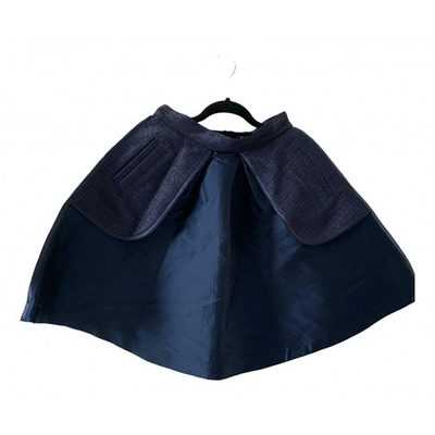 Pre-owned Paper London Mini Skirt In Blue