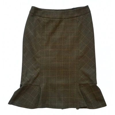 Pre-owned Max Mara Wool Mid-length Skirt In Multicolour