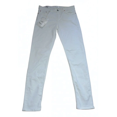 Pre-owned Acne Studios Skin 5 Slim Jeans In White
