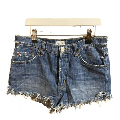 Pre-owned Hudson Blue Denim - Jeans Shorts