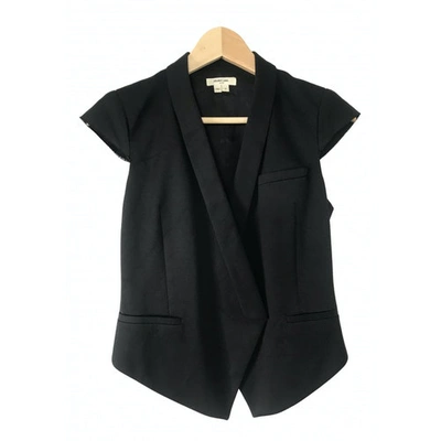 Pre-owned Helmut Lang Wool Short Waistcoat In Black