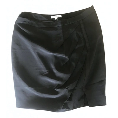 Pre-owned Rebecca Minkoff Silk Mini Skirt In Black
