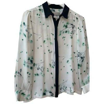 Pre-owned A.l.c Silk Blouse In White