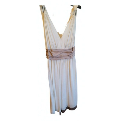 Pre-owned Philosophy Di Alberta Ferretti Mid-length Dress In White