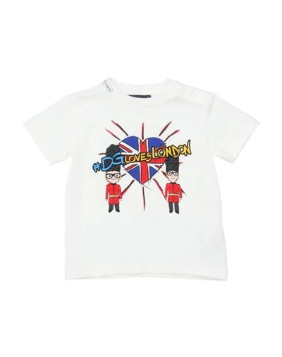 Dolce & Gabbana Babies' T-shirts In Ivory