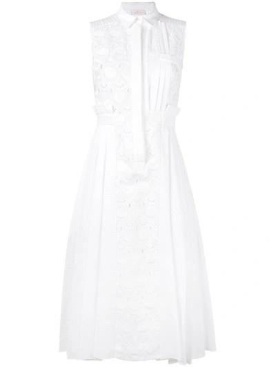 Capucci Embroidered Dress In White