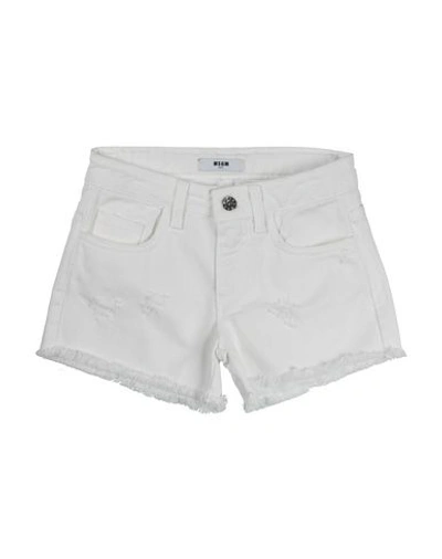 Msgm Shorts & Bermuda In White