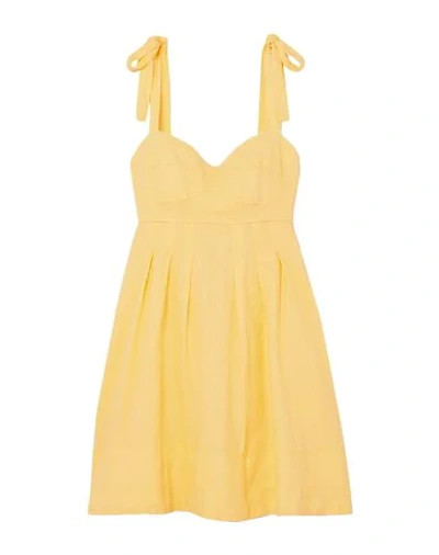 Honorine Short Dresses In Yellow