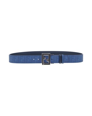 Fendi Leather Belt In Dark Blue | ModeSens