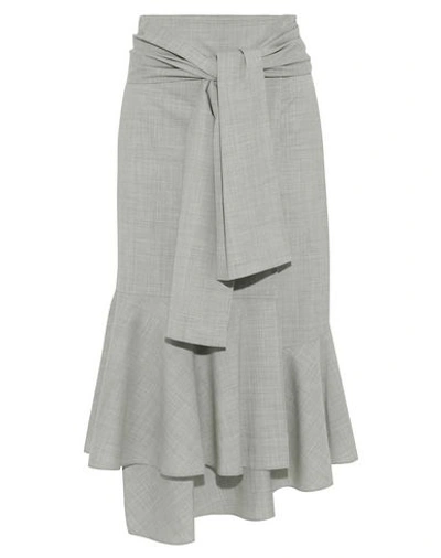 Adeam Midi Skirts In Grey