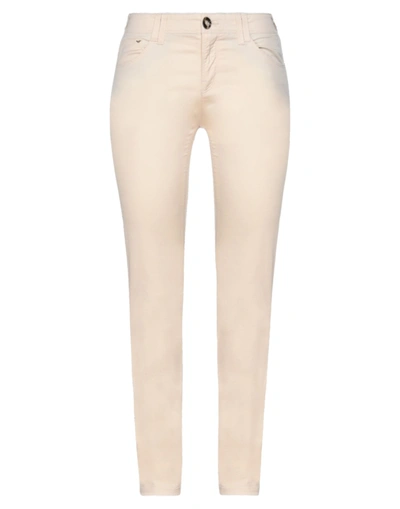 Armani Jeans Casual Pants In Beige