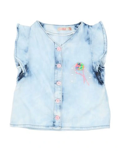 Billieblush Babies' Denim Shirts In Blue