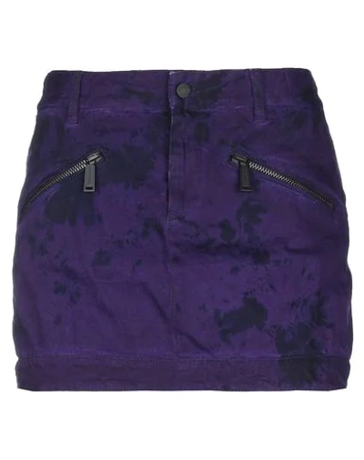 Dsquared2 Denim Skirt In Dark Purple