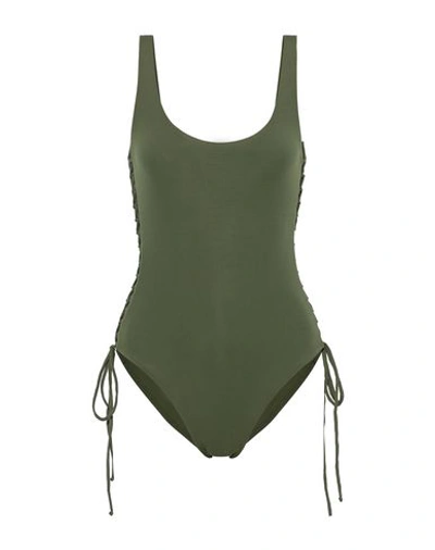 Melissa Odabash One-piece Swimsuits In Military Green