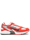 Nike Air Ghost Racer Low-top Sneakers In Track Red,white,metallic Silver,black
