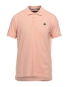 Moose Knuckles Men Polo Pink M10mt712 / 183 In Salmon Pink