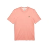 Lacoste Crewneck Pima Cotton Tee In Pink