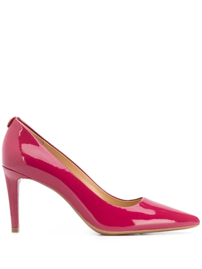 Michael Kors Dorothy Flex Cherry Red Patent Leather Pump In Dark Red