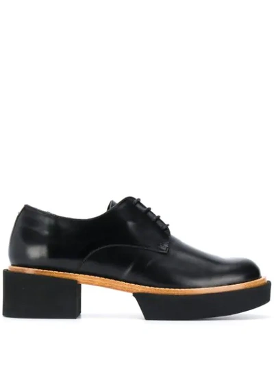 Paloma Barceló Chunky Sole Lace-up Loafers In Black