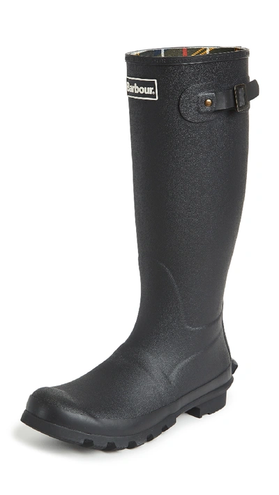 Barbour Bede Tall Rubber Rain Boots In Black