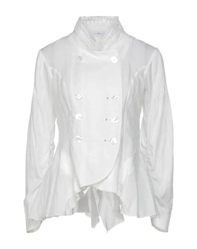 High Suit Jackets In White