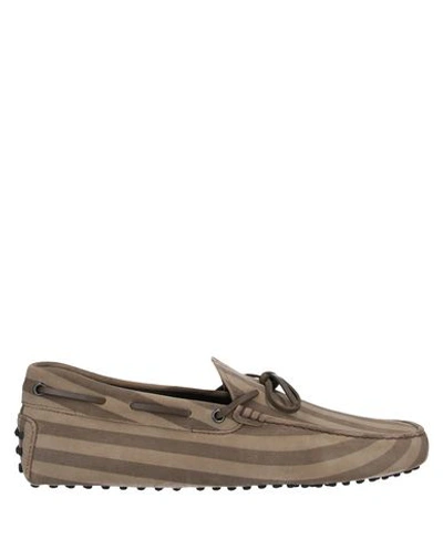 Tod's Loafers In Khaki