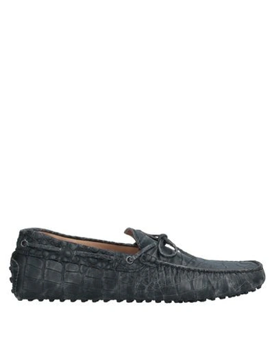 Tod's Loafers In Steel Grey