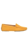 Tod's Loafers In Yellow
