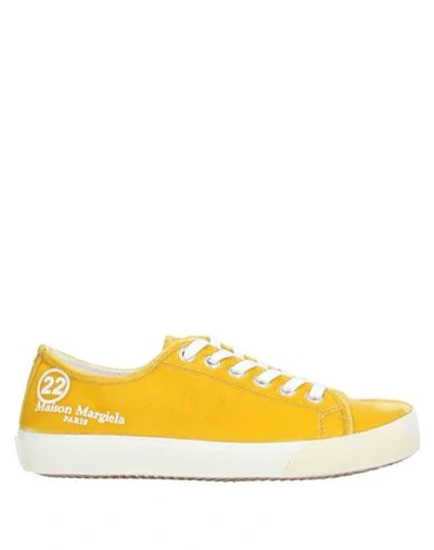 Maison Margiela Sneakers In Ocher