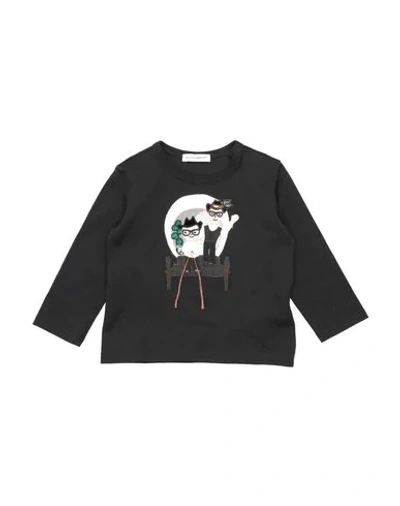 Dolce & Gabbana Babies' T-shirts In Black