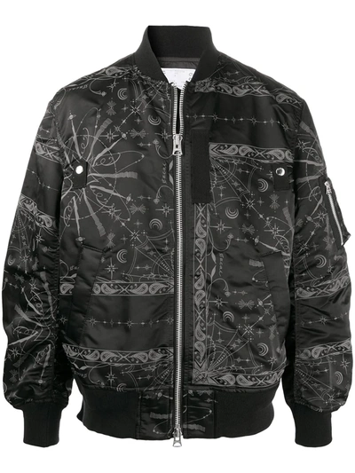 Sacai Bandana Print Bomber Jacket19 04267 retail