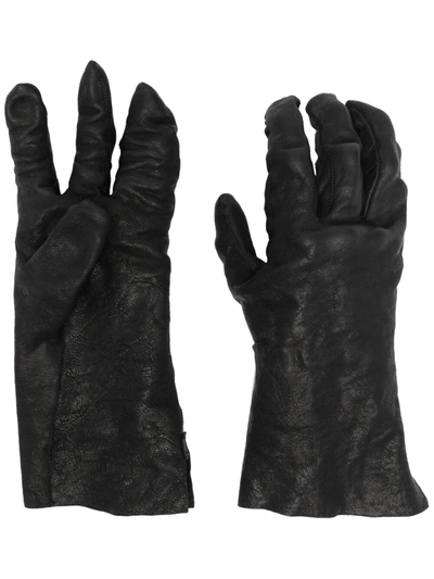 Boris Bidjan Saberi Black Vegetable-tanned Gloves
