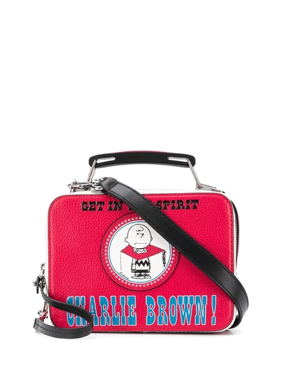 Marc Jacobs X Peanuts Americana The Box Crossbody Bag In Red
