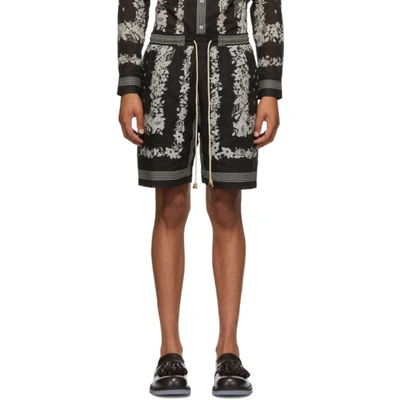 Nanushka Doxxi Floral And Bandana-print Shorts
