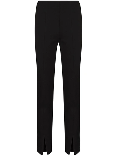 Tibi Bond Stretch-knit Tailored Leggings In Black