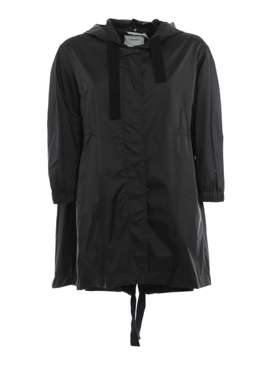 Max Mara Water-resistant Taffeta Parka In Green