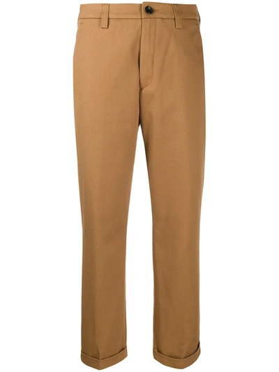 Department Five High-waisted Tailored Trousers In Neutrals