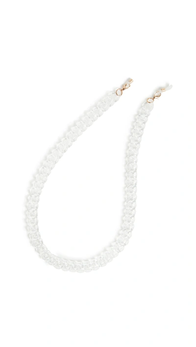 The Book Club Chunky Glasses Chain In Crystal Clear