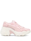 Puma Pulsar Wedge Sneakers In Pastel Pink In Peach Skin/ Whisper White