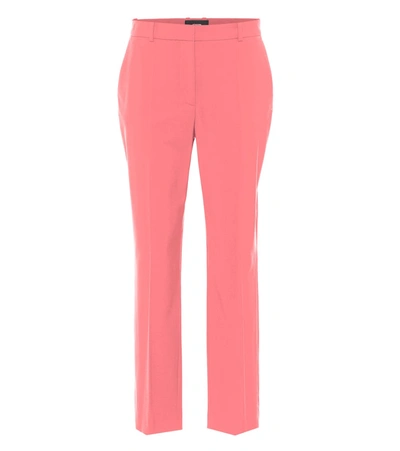 Joseph Coleman Wool-gabardine Slim Pants In Pink