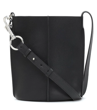 Acne Studios Market Black Leather Bucket Bag