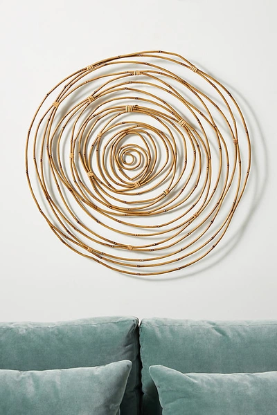Anthropologie Bamboo Wall Hanging In Beige