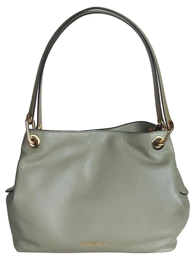 Michael Kors Women's Green Leather Shoulder Bag
