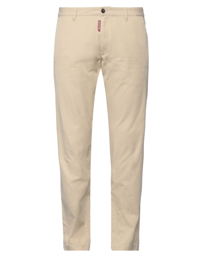 Dsquared2 Beige Stretch Cotton Sexy Chino Pant Beige Dsquared Uomo 52