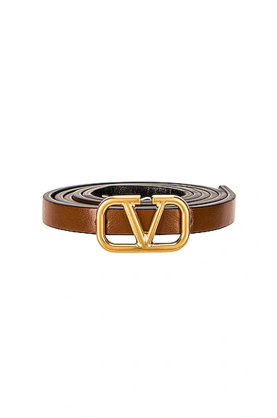 Valentino Garavani Vlogo Belt In Selleria & Nero