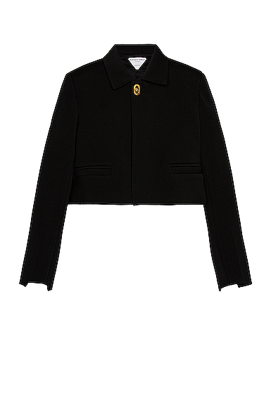 Bottega Veneta Cropped Jacket In Black | ModeSens