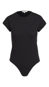 Agolde Irina Cap Sleeve Bodysuit In Nocturne