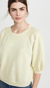 Amo Raglan-sleeve Sweatshirt In Citron